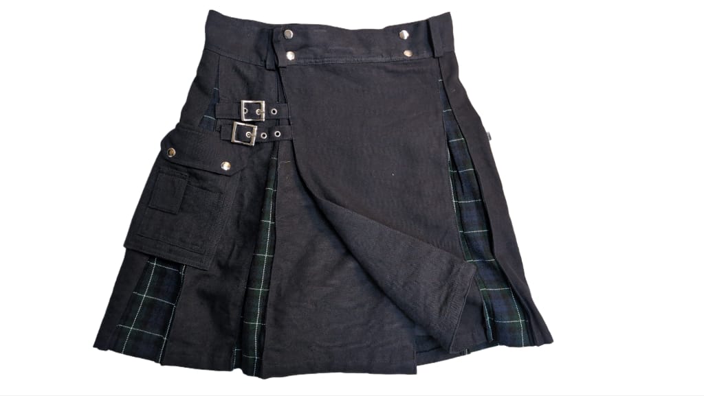 Canvas Kilt Blau